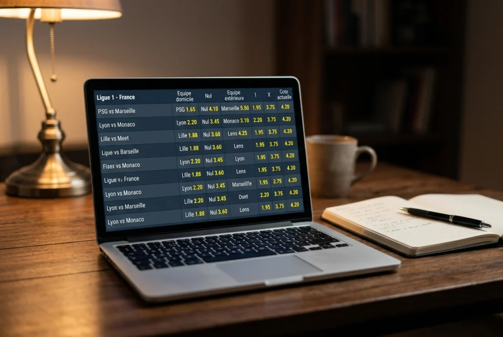 Analyse des cotes Premier League avec comparaison entre opérateurs agréés