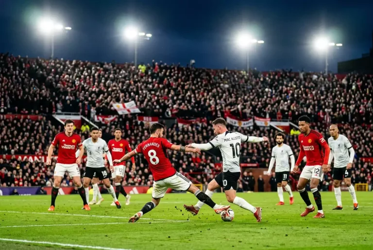 Match serré de Premier League avec deux équipes au coude à coude