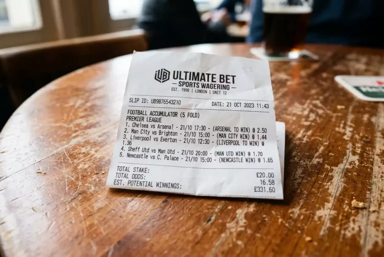 Ticket de pari combiné sur plusieurs matchs de Premier League